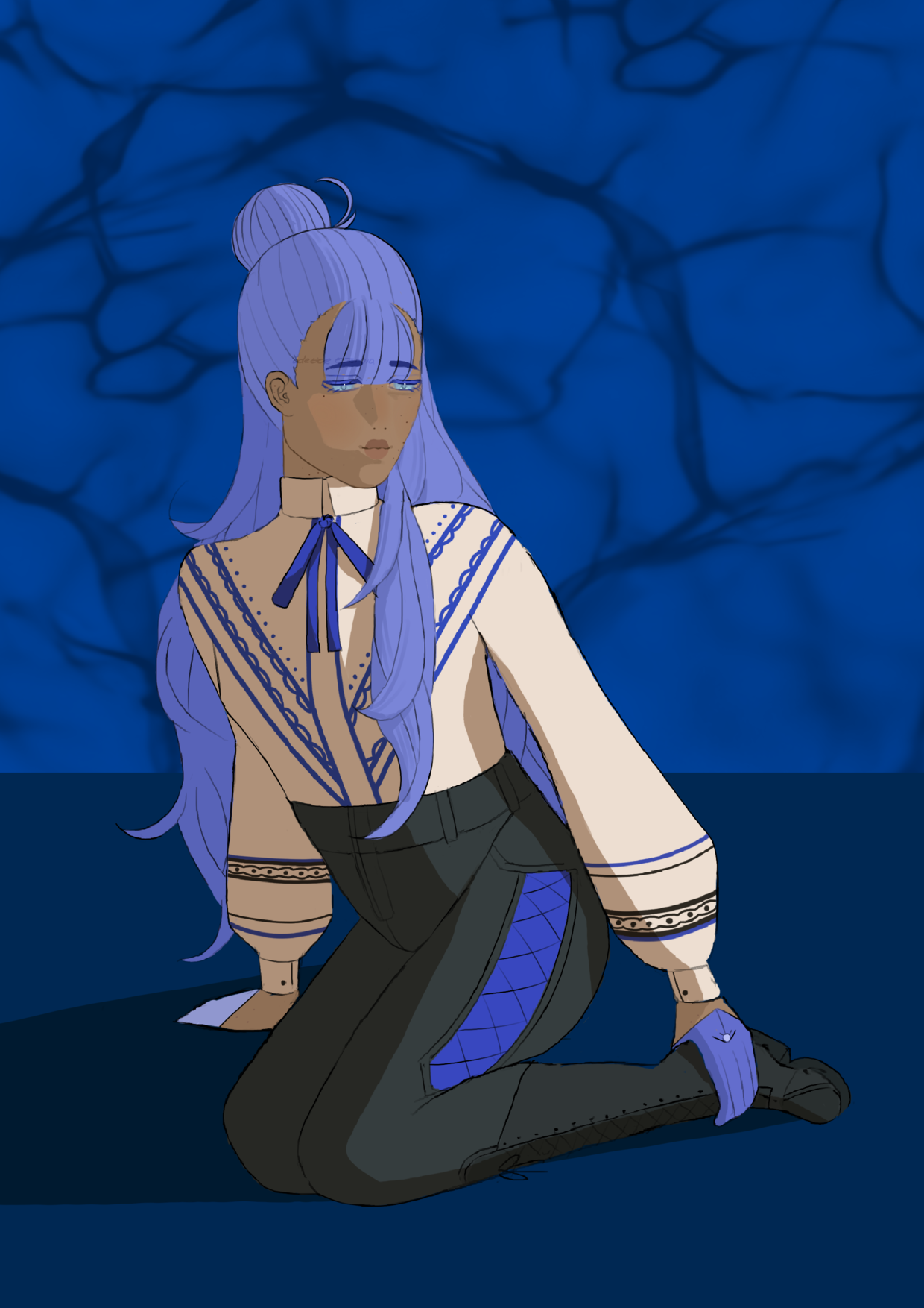 Attack on @Moderatelyhuman, A Heart of Neon Blue