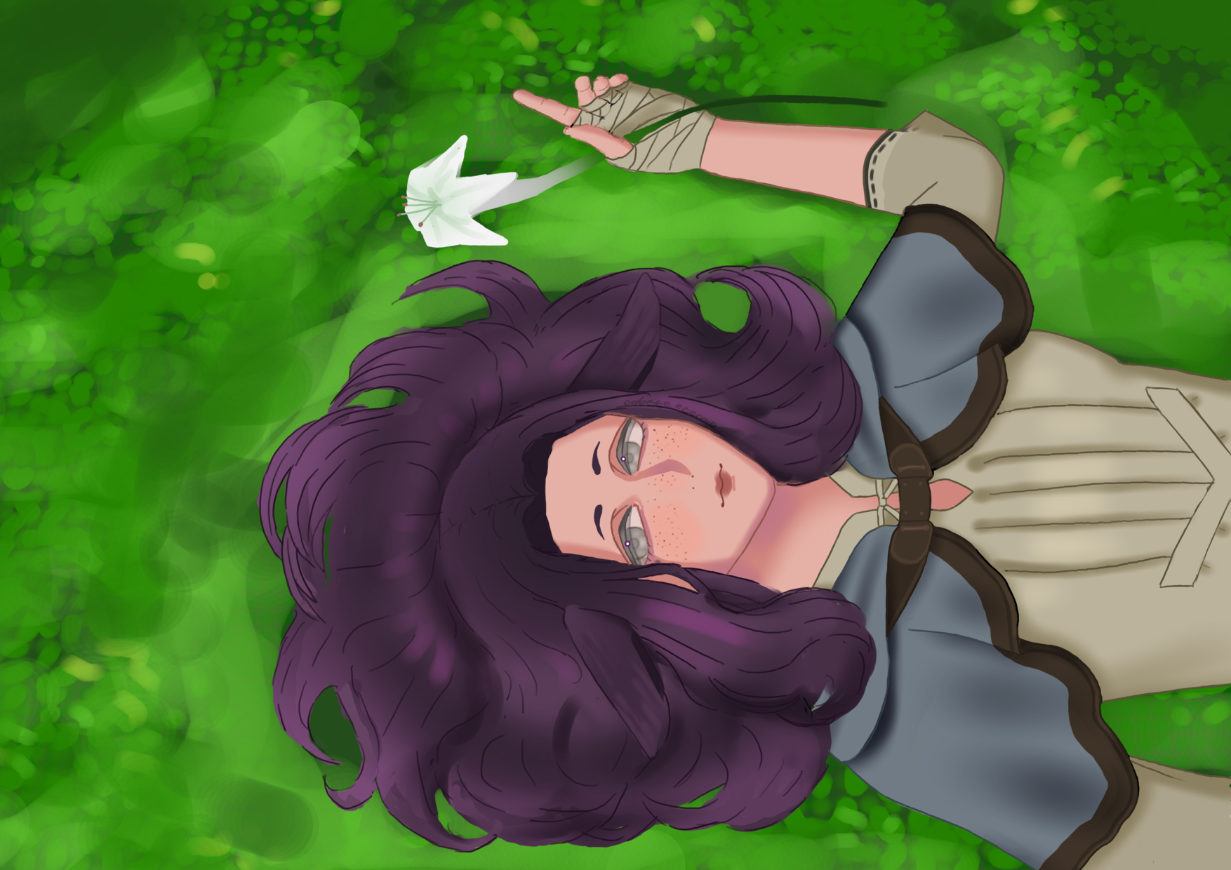 Attack on @waffleruno, Nature's Bed of Green